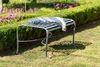 Luxury Steel Backless Garden Bench - 2 Seater - The Southwold Collection by Harrod Horticultural