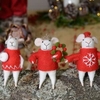 Mice Decorations (set Of 3) By Gisela Graham