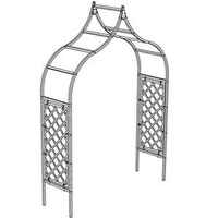 Ogee Half Lattice Garden Arch