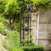 Strong Steel Round Garden Obelisk - Matt Black - Harrod Horticultural