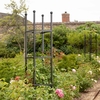 Stylish Steel Square Garden Obelisk - Matt Black - Harrod Horticultural