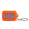 2 in 1 (2 LED 1 UV Paper Money Check)Mini Solar Power Rechargeable LED Flashlight Torch Keychain - Orange