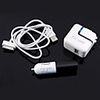 2-in-1 USB AC Car Adapter Charger for Apple iPad/iPad 2/iPhone/iPod (US)