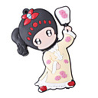 2GB Lovely High-speed Cartoon USB Hub(Red)