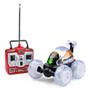 49MHz 4-Channel Back Flips Remote Control Stunt Toy with Lighting Effect (Random Color)