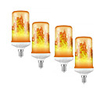 4pcs 1pcs Dynamic Flame Effect LED Corn Light Bulb Lamp 85-265V E27 E14 Simulation Fire Burning Flicker With Gravity sensor Decoration lamps