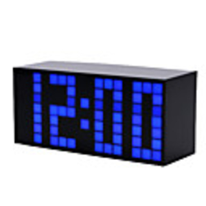 6" Orientation Sensitive LED Alarm Clock Thermometer Calendar (4xAA/100-240V)