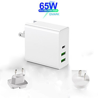 65 W Output Power USB PD Charger Portable Charger Portable Multi-Output NULL For Cellphone iMac miniinthebox