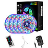 65ft 4 x 5 Meter 2835 RGB LED Flexible Light Strip with Four Connector Integrated New IR44 Key Controller and Adapter Kit DC12V