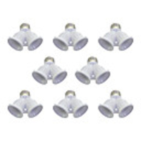 8pcs E27 to E27 E27 Bulb Accessory Plastic Light Bulb Socket 100 W