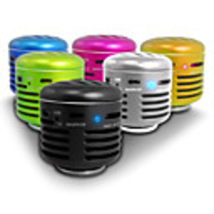 All-In-One Resonance Vibration Speaker with Remote Control (USB,  MicroSD Reader,  FM Radio,  Assorted Colors)