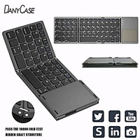 b033 three-system universal three-folding tablet phone computer with touchpad wireless bluetooth folding mini keyboard miniinthebox