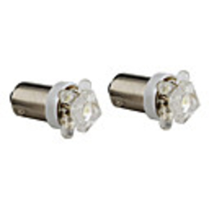 BA9S 5-LED White Light Bulb for Car Dashboard/Trunk Lamps (2-Pack,  DC 12V)