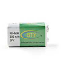 BTY Ni-MH 300mAh 9V Battery