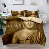 Buddha Bedding Set Mandala Quilt Cover Luxury Twin King Size Bed Sets Bohemian Bedclothes 2/3pcs With Pillowcase Bedding Set with 1 or 2 Pillowcase(Single Twin only 1pcs) miniinthebox