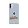 Case For Apple iPhone 12 / iPhone 12 Mini / iPhone 12 Pro Max Shockproof / Pattern Back Cover Playing with Apple Logo / Transparent / Cartoon TPU