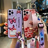 Case For Apple iPhone 12 / iPhone 12 Mini / iPhone 12 Pro Max Shockproof / Pattern Back Cover Word / Phrase / Butterfly / Flower TPU