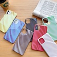 Case For Apple iPhone 12 / iPhone 12 Mini / iPhone 12 Pro Max Shockproof / Pattern Full Body Cases Color Gradient / Solid Colored / Geometric Pattern PC