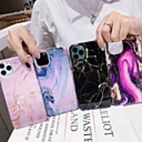 Case For Apple iPhone 12 / iPhone 12 Mini / iPhone 12 Pro Max Shockproof / Pattern Full Body Cases Geometric Pattern / Marble PC