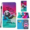 Case For Apple iPhone 12 iPhone 11 Pro Max SE 2020 XS Max XR X 7 8 Plus 6 6s Plus Wallet Card Holder with Stand Full Body Cases Word Phrase Panda PU Leather