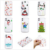 Case For Apple scene map iPhone 11 11 Pro 11 Pro Max Christmas series pattern high translucent TPU material soft case WL
