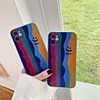 Case For Apple scene map iPhone 11 11 Pro 11 Pro Max color stripe pattern TPU material straight edge fine hole bright surface anti-scratch phone case