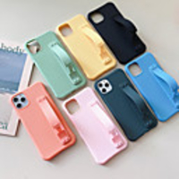 Case for Apple scene map iPhone 11 X XS XR XS Max 8 The New candy color small Pretty waist Anti-fall Thicken Frosted TPU Texture Wristband support All-inclusive phone case HWC