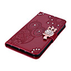 Case For Apple scene map iPhone 12 11 Pro Max XS Max dot diamond owl pattern embossed flip leather case PU material can insert card leather case phone case