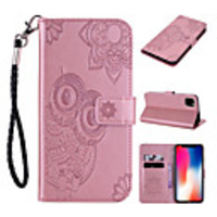 Case For Apple Scene Map iPhone 12 11 Pro Max XS Max Owl Pattern Embossed Flip Leather Case PU Material Can Insert Card Leather Case Phone Case