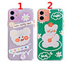 Case For Apple Scene Map iPhone 12 12 Pro 11 Pro Max Fine Hole Contrast Button Series Flower Bear Pattern Thick TPU Material Mobile Phone Case OS