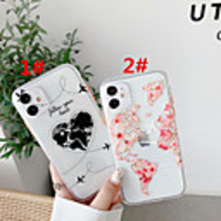Case For Apple Scene Map iPhone 12 12 Pro 11 Pro Max Fine Hole Contrasting Color Button Series Love Map Text Pattern Thickened TPU Material iPhone Case OS