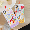 Case For Apple Scene Map iPhone 12 12 Pro 11 Pro Max Fine Hole Embossed Love Frame Series Cartoon Spaceship Pattern TPU Material Phone Case 101