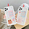 Case For Apple Scene Map iPhone 12 12 Pro 11 Pro Max Fine Hole Embossed Love Frame Series Cartoon Text Pattern TPU Material Phone Case 101