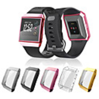 Case For Fitbit Ionic Band Silicone Cover For Ionic Smart Watch Accessories Plating TPU Protector Frame Full Protective Shell