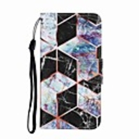 Case For Huawei P Smart 2019 P30 Lite Honor 10 Lite P Smart 2020 Wallet Card Holder with Stand Full Body Cases Black Marble PU Leather TPU for Huawei Y5 2019 P40 Pro P40 Lite E Y7P P40 Lite Honor20