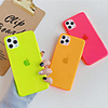 Case for iPhone 11Pro Max Fluorescent TPU Mobile Phone Case XS Max Solid Color Transparent Case for iPhone 6/7 / 8Plus Protective Case
