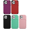 Case For iPhone 12 iPhone 12 Pro Max iPhone 12 Pro iPhone 12 mini Card Holder Shockproof Back Cover Solid Colored TPU Case For iPhone 11 Pro Max / SE2020 / XS Max / XR XS 7 / 8 7 / 8 plus miniinthebox
