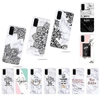 Case For Samsung Galaxy A20e/Galaxy A10s/Galaxy A20s Ultra-thin / Frosted / Pattern Back Cover Marble TPU For Galaxy A01/A11/A21/A41/A51/A71/A81/A91/S20/S20 Plus/S20 Ultra