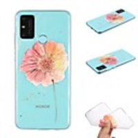 Case For Samsung Galaxy A21S Transparent Pattern Back Cover Flower TPU Soft Galaxy Note 20 Ultra S20 Plus A41 A51 A71 A70E A10S A20S Note 10 M31 M11 A90 5G