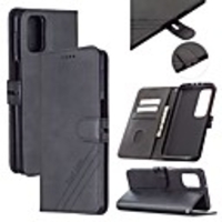 Case For Samsung Galaxy A21S Wallet Card Holder with Stand Full Body Cases Solid Colored PU Leather Galaxy Note 20 Ultra S20 Plus A01 A11 A21 A31 A41 A51 5G A71 A81 A91 M31S