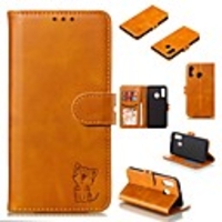 Case For Samsung Galaxy A6 (2018) / A6 (2018) / Galaxy A9(2018) Wallet / Card Holder / Shockproof Full Body Cases Solid Colored Hard PU Leather