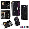 Case For Samsung Galaxy Note 20 Ultra A21S A70E A51 A71 5G A11 A20E A10E A31 A7 2018 A10 A20 A30 A70S Wallet Card Holder with Stand Full Body Cases Solid Colored Glitter Shine PU Leather