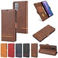Case For Samsung Galaxy Note 20 Ultra Wallet Card Holder with Stand Full Body Cases Solid Colored PU Leather Galaxy S20 Plus S10E S9 Note 10 A51 A71 A20 A30 A50S A70 A81 A91
