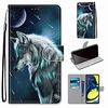 Case For Samsung Galaxy S10 / S10 Plus / S10 E Wallet / Card Holder / with Stand Contemplative Wolf PU Leather / TPU for A10s / A20s / A50(2019) / A70(2019) / A90(2019) / Note 10 Plus / J6 Plus(2018) miniinthebox