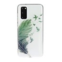 Case For Samsung Galaxy S10 5G/ Galaxy S20 Ultra / Galaxy S10E Transparent / Pattern Back Cover Feathers TPU For Galaxy A51/A71/A20/A20E/A30/A50/A70/Note 10 Plus