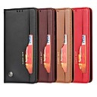 Case For Samsung Galaxy S10 Plus Wallet Card Holder with Stand Full Body Cases Solid Colored PU Leather Galaxy J6 Plus J4 Plus A7 A9 A8 A6 Plus A10 A20 A30 A40 A50 A70S A80 A90 S9 Plus A6S J7 Duo