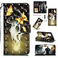 Case For Samsung Galaxy S20 FE 5G Wallet Card Holder with Stand Full Body Cases Butterfly PU Leather Galaxy Note 20 Ultra Note 10 S10 Plus S10E A51 A71 A80 A90 5G A20E A10E