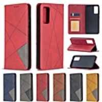 Case For Samsung Galaxy S20 FE Card Holder with Stand Flip Full Body Cases Solid Colored PU Leather Galaxy A42 5G Note 20 Ultra S20 Plus A21S A01 A11 A31 A41 A51 A71 A70E M11