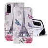 Case For Samsung Galaxy S20 FE Wallet Card Holder with Stand Full Body Cases Eiffel Tower PU Leather Galaxy S20 Plus Note 20 Ultra J2 Core A01 A11 A21S A31 A41 A51 A71 A81 A91