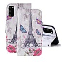 Case For Samsung Galaxy S20 FE Wallet Card Holder with Stand Full Body Cases Eiffel Tower PU Leather Galaxy S20 Plus Note 20 Ultra J2 Core A01 A11 A21S A31 A41 A51 A71 A81 A91